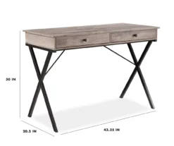Real Living Rustic 2-Drawer Writing Desk -Home Sale Store 810343918 9