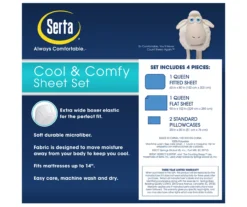 Charcoal Queen 4-Piece Cooling Sheet Set -Home Sale Store 810367405 3