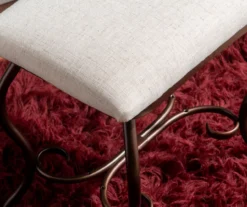 Heather Metal Adjustable Mirror Vanity Set With Stool -Home Sale Store 810389409 A8 9