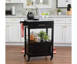 Ree Black Granite Top Kitchen Cart With Storage -Home Sale Store 810389519 A0 4