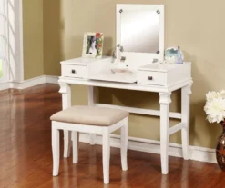 Martha Mirror Vanity Set With Stool 22 Martha Mirror Vanity Set With Stool -Home Sale Store 810389524 1