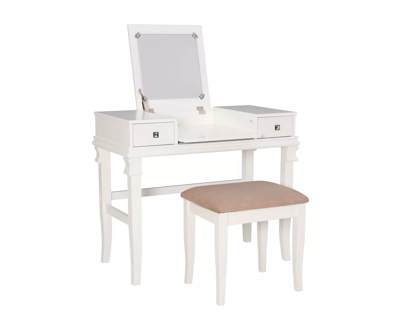 Martha Mirror Vanity Set With Stool 4 Martha Mirror Vanity Set With Stool - Image 4