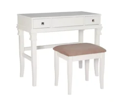 Martha Mirror Vanity Set With Stool 26 Martha Mirror Vanity Set With Stool -Home Sale Store 810389524 A0 2