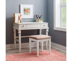 Martha Mirror Vanity Set With Stool 27 Martha Mirror Vanity Set With Stool -Home Sale Store 810389524 B0 2