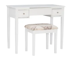 Butterfly Mirror Vanity Set With Stool -Home Sale Store 810389543 A0 1