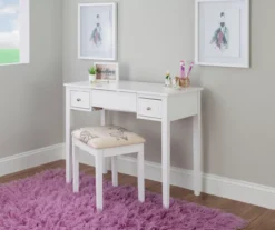 Butterfly Mirror Vanity Set With Stool -Home Sale Store 810389543 A0 8