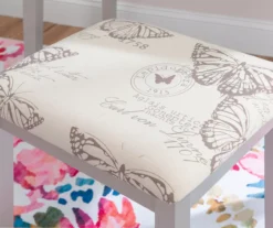 Butterfly Mirror Vanity Set With Stool -Home Sale Store 810389544 B0 4