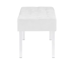 Marie Platinum Padded Glam Acrylic Bench -Home Sale Store 810389624 A1