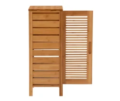 Pierce Bamboo Single Door Floor Cabinet -Home Sale Store 810389686 A2 1