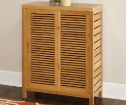 Pierce Bamboo Sliding Door Floor Cabinet -Home Sale Store 810389687 3