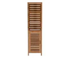 Pierce Bamboo 3-Shelf Tall Cabinet 18 Pierce Bamboo 3-Shelf Tall Cabinet -Home Sale Store 810389688 A0 2