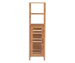 Pierce Bamboo 5-Shelf Mid Cabinet -Home Sale Store 810389690 A0 2