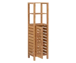 Pierce Bamboo 5-Shelf Mid Cabinet -Home Sale Store 810389690 A0 3