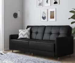 Ameriwood Avianna Faux Leather Coil Futon -Home Sale Store 810405140 6 1