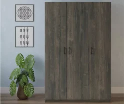 Rodeo Weathered Oak 3-Door Wardrobe 9 Rodeo Weathered Oak 3-Door Wardrobe -Home Sale Store 810409561 2