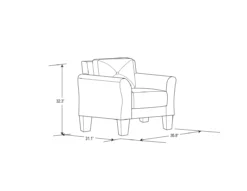 Hayward Gray Armchair -Home Sale Store 810413820 11