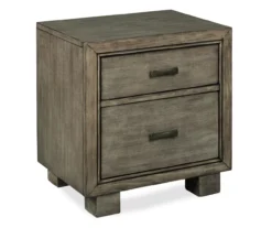 Arnett Smoky Gray Nightstand -Home Sale Store 810458207 3