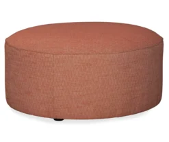 Almanza Henna Red Oversize Accent Ottoman