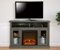 47" Grandcastle Rustic Gray Electric Fireplace Console -Home Sale Store 810465006 1