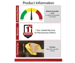 47" Grandcastle Rustic Gray Electric Fireplace Console -Home Sale Store 810465006 5