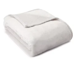 Broyhill Gray Velvet Plush Blanket -Home Sale Store 810469147 1