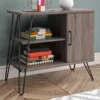 Langley Park Distressed Gray Oak 3-Tier Bookshelf