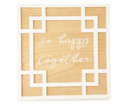 Home Sale Store 7 "So Happy Together" Geo Framed Plaque