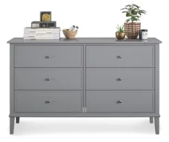 Somerville Gray 6-Drawer Dresser -Home Sale Store 810498835 3