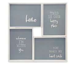 Framed Home Sentiment 4-Piece Canvas Set