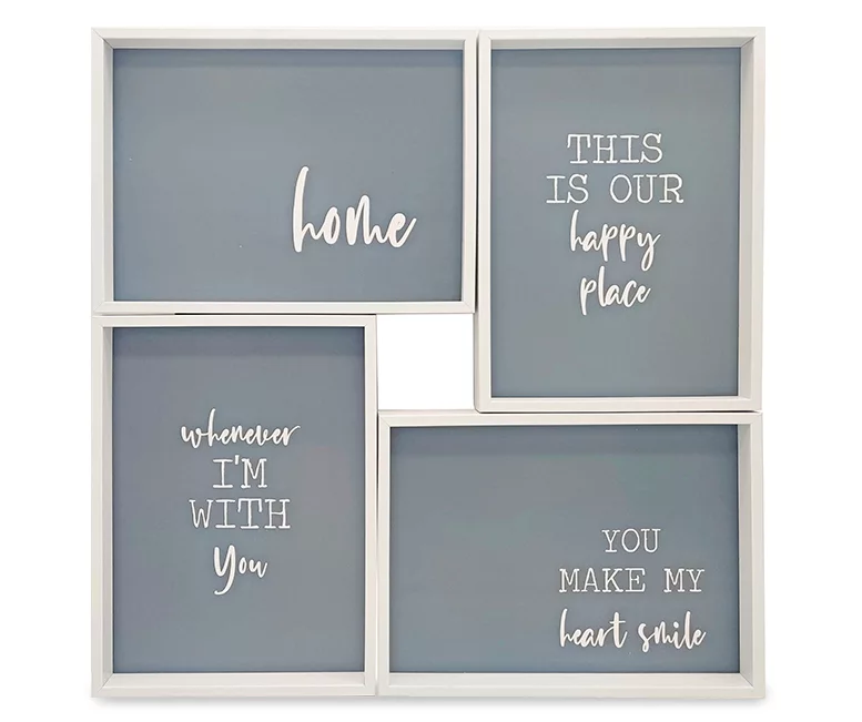 Framed Home Sentiment 4-Piece Canvas Set 1 Framed Home Sentiment 4-Piece Canvas Set