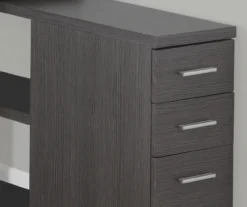 Gray Reversible L-Shaped Corner Desk -Home Sale Store 810512938 4