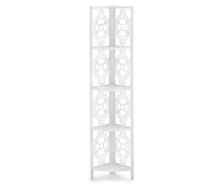 Monarch Geometric 4-Shelf Corner Bookcase 23 Monarch Geometric 4-Shelf Corner Bookcase -Home Sale Store 810512945 2