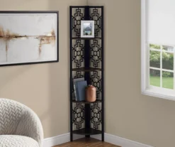 Monarch Geometric 4-Shelf Corner Bookcase 28 Monarch Geometric 4-Shelf Corner Bookcase -Home Sale Store 810512946 1