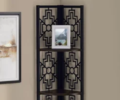 Monarch Geometric 4-Shelf Corner Bookcase 30 Monarch Geometric 4-Shelf Corner Bookcase -Home Sale Store 810512946 4