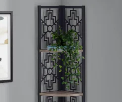 Monarch Geometric 4-Shelf Corner Bookcase 34 Monarch Geometric 4-Shelf Corner Bookcase -Home Sale Store 810512947 4