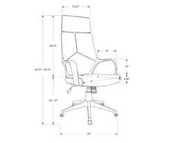 Monarch Modern Executive Office Chair -Home Sale Store 810512971 11
