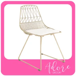 Vivi Metal Dining Chairs, 2-Pack -Home Sale Store 810513496