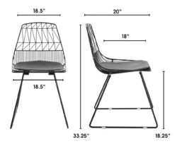 Vivi Metal Dining Chairs, 2-Pack -Home Sale Store 810513497 6