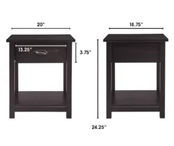 Baily Black Nightstand -Home Sale Store 810513516 4