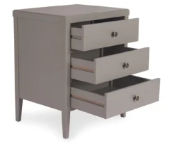 Gray Finley Wood 3-Drawer Nightstand -Home Sale Store 810513522 6