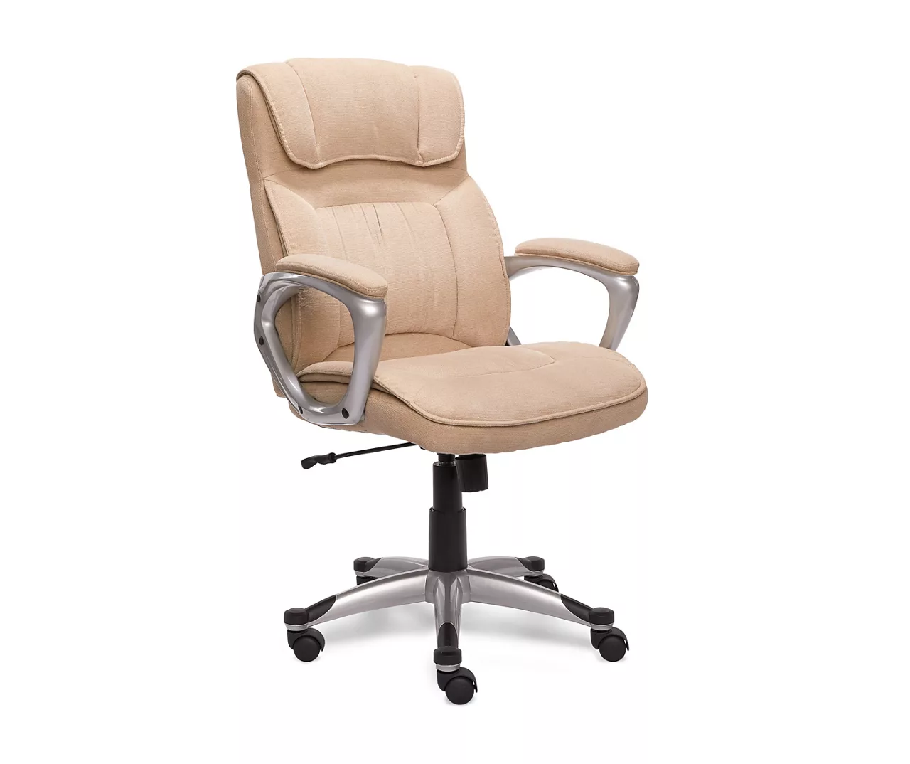 Fawn Tan Linen Executive Office Chair 2 Fawn Tan Linen Executive Office Chair - Image 2