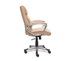 Fawn Tan Linen Executive Office Chair 10 Fawn Tan Linen Executive Office Chair -Home Sale Store 810513549 5