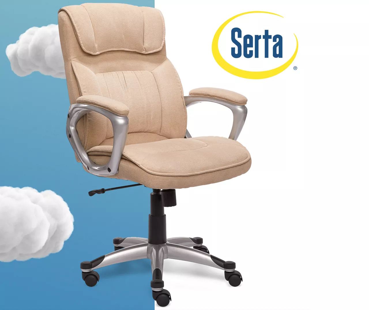 Fawn Tan Linen Executive Office Chair 8 Fawn Tan Linen Executive Office Chair - Image 8