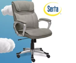 Glacial Gray Linen Executive Office Chair 15 Glacial Gray Linen Executive Office Chair -Home Sale Store 810513550