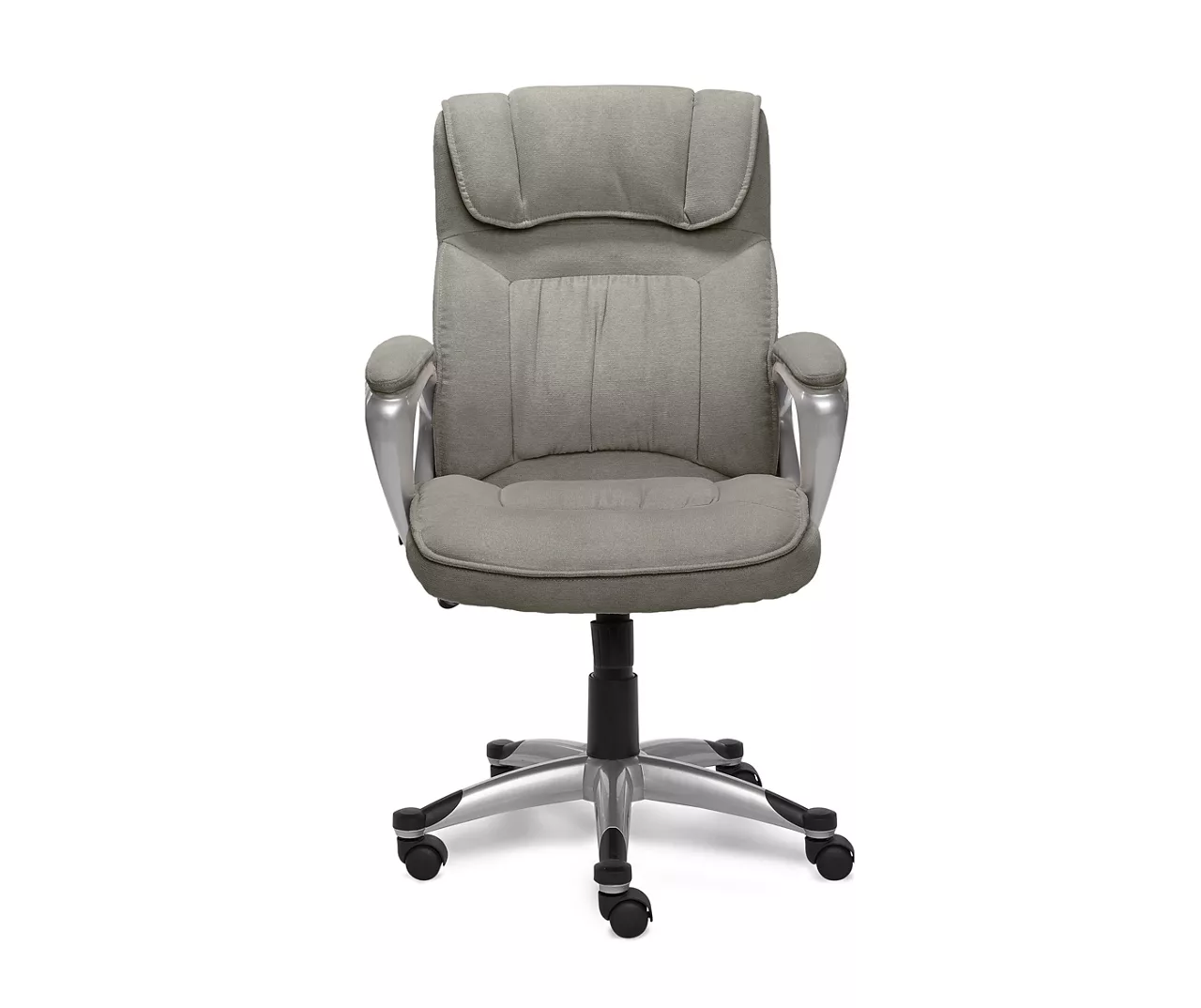 Glacial Gray Linen Executive Office Chair 1 Glacial Gray Linen Executive Office Chair