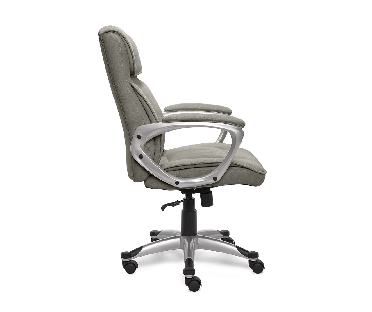 Glacial Gray Linen Executive Office Chair 3 Glacial Gray Linen Executive Office Chair - Image 3