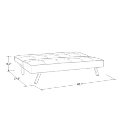 Corey Black Convertible Sofa -Home Sale Store 810514243 111