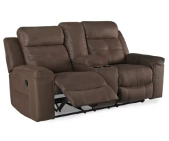 Jesolo Coffee Brown Reclining Console Loveseat 9 Jesolo Coffee Brown Reclining Console Loveseat -Home Sale Store 810519673 1