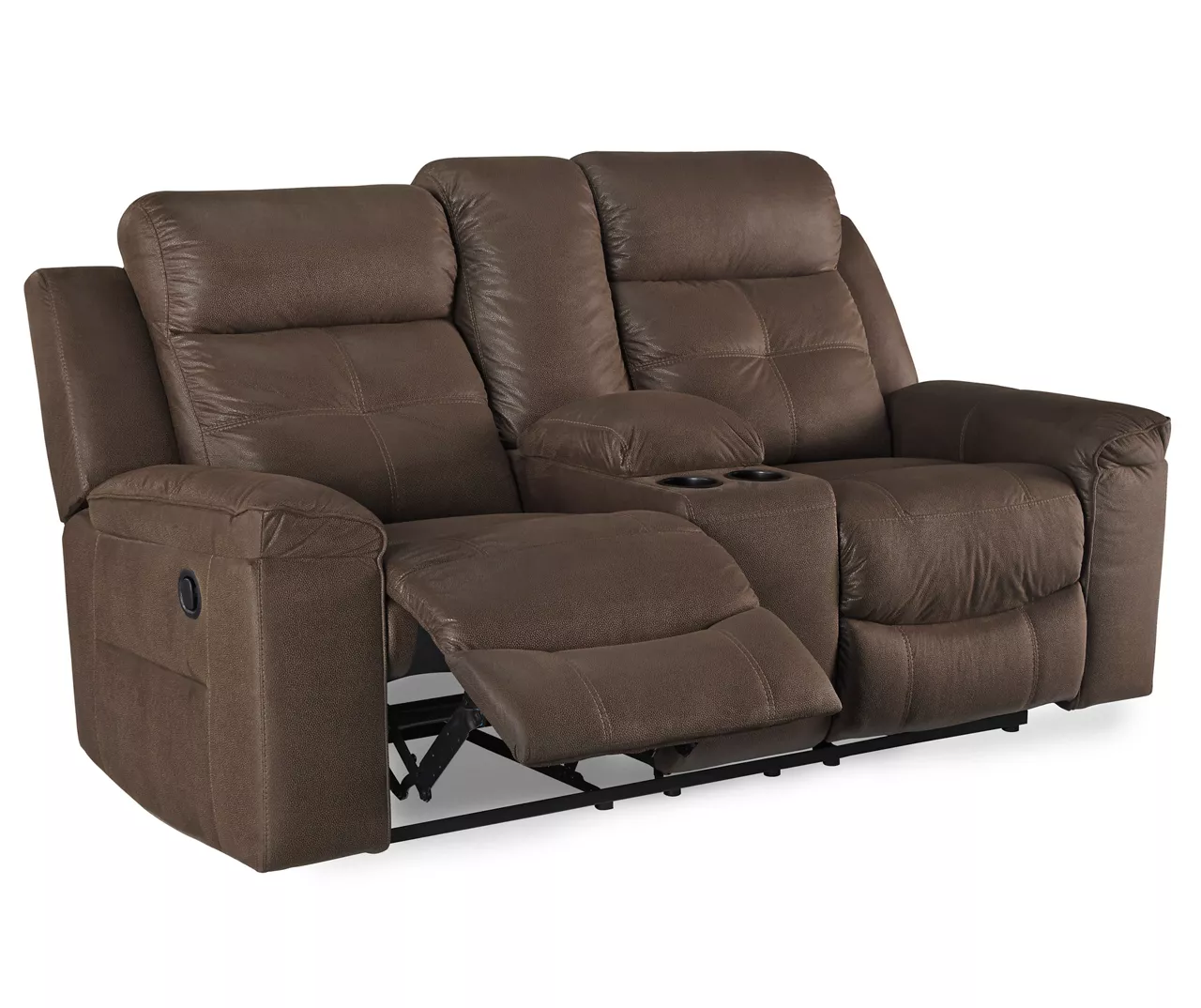 Jesolo Coffee Brown Reclining Console Loveseat 3 Jesolo Coffee Brown Reclining Console Loveseat - Image 3