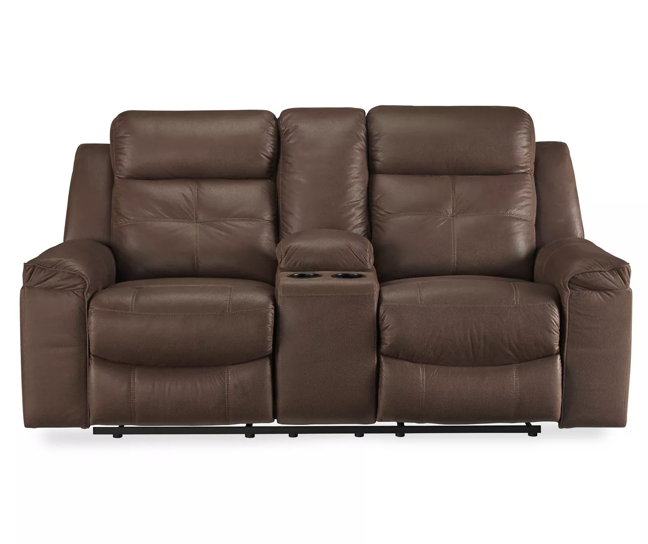 Jesolo Coffee Brown Reclining Console Loveseat 1 Jesolo Coffee Brown Reclining Console Loveseat